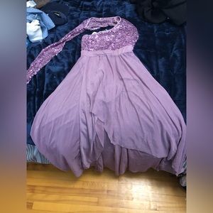 One armed sequence dance costume dress